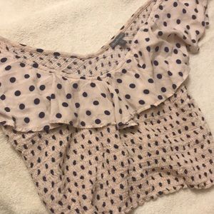 Polka dot crop top